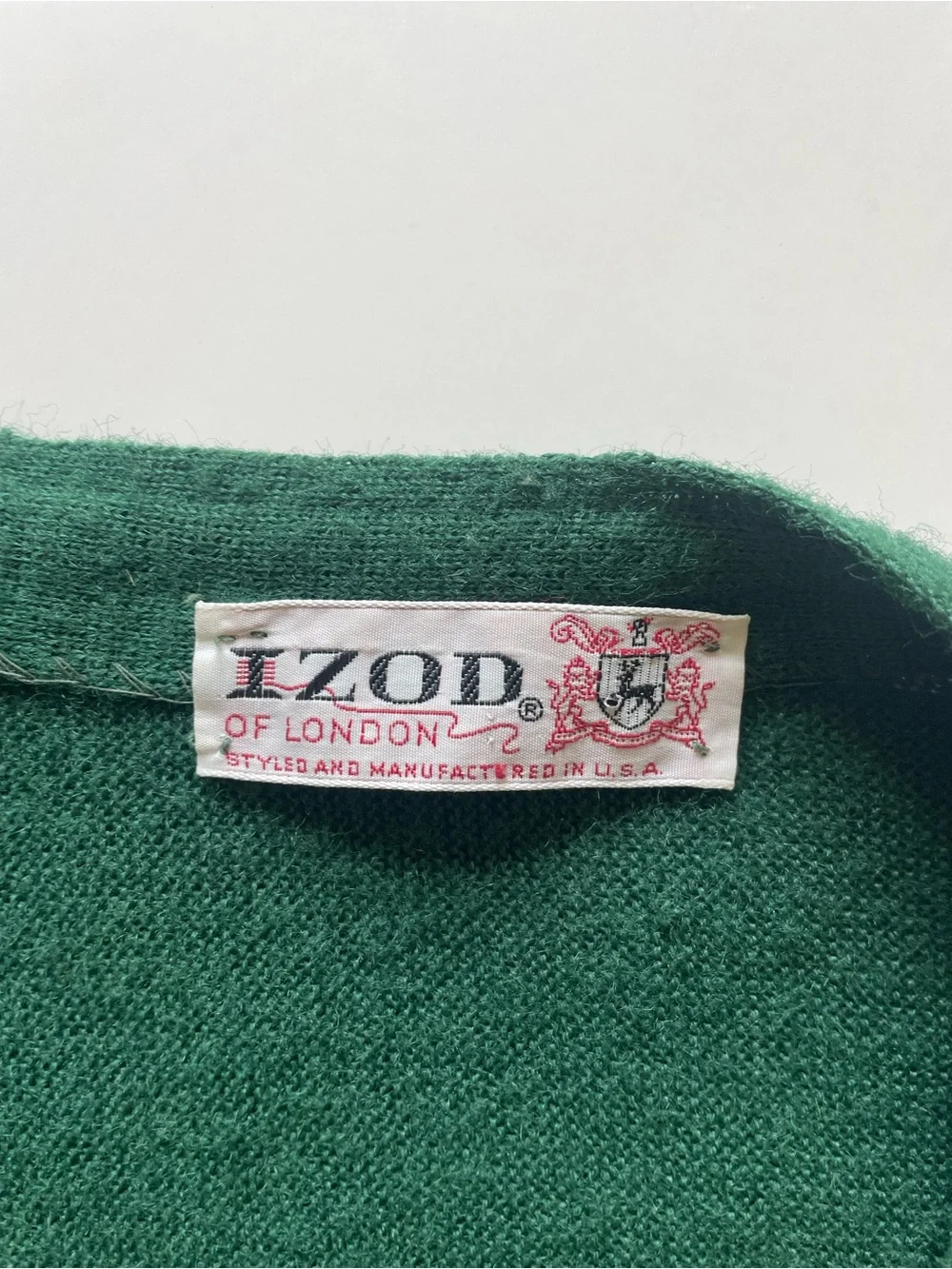 Vintage IZOD Lacoste Green Cardigan